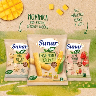 Sunar BIO мій перший дитячий хруст 6м+ 25 г