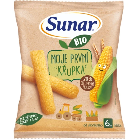Sunar BIO мій перший дитячий хруст 6м+ 25 г: ціни та характеристики