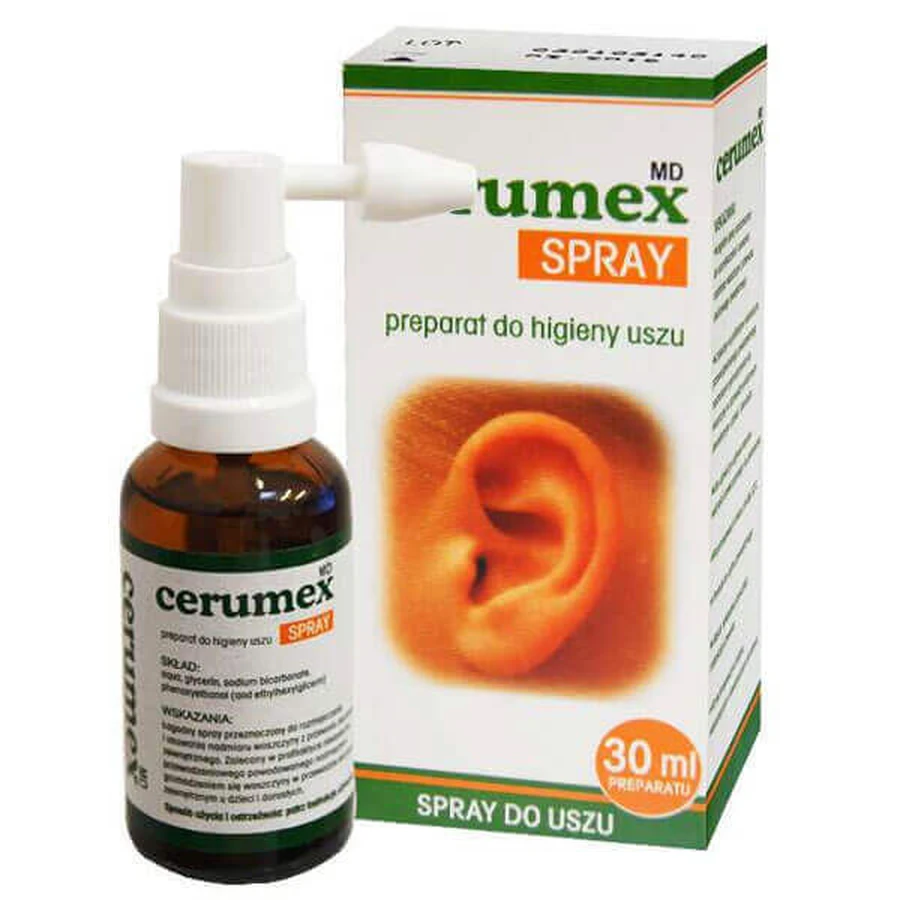 Cerumex Spray для гигиены ушей, 30 мл: цены и характеристики