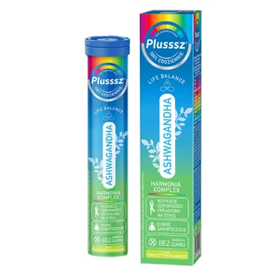 Plusssz Ashwagandha 100% Harmonia Complex, со вкусом лемонграсса, 30 шипучих таблеток