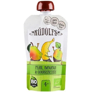 Rudolfs BIO Фруктовый снек без глютена Груша, банан, эгре 110 г