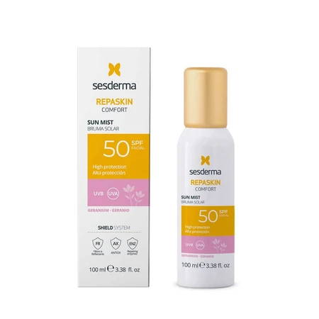 Комфорт Репаскин Репаскин Солнцезащитный мист SPF 50 и Мускус Комфорт, 100 мл, Sesderma: цены и характеристики