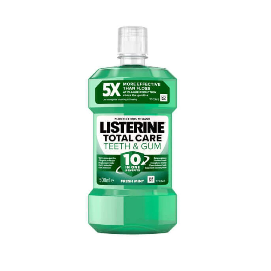 Ополаскиватель для рта Fresh Mint Total Care, 500 мл, Listerine: цены и характеристики