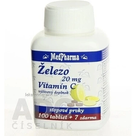 MedPharma ELEZO 20MG + Vit. C 1×107 табл, ЭЛЕЗО + Витамин C: цены и характеристики