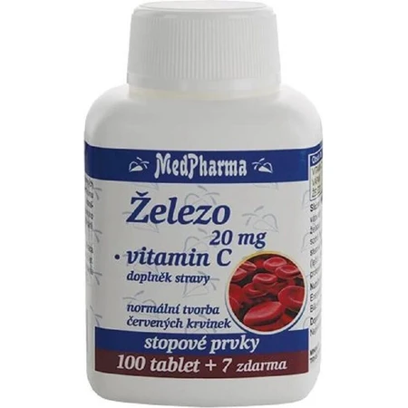 MedPharma ELEZO 20MG + Vit. C 1×107 табл, ЭЛЕЗО + Витамин C: цены и характеристики