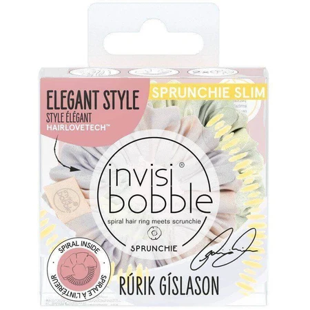 Еластичні гумки з тканини Invisibobble SPRUNCHIE SLIM Rúrik Gíslason Twist it Up 2 шт.: ціни та характеристики