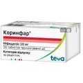Коринфар табл. пролонг. дейст. 10 мг фл. №50