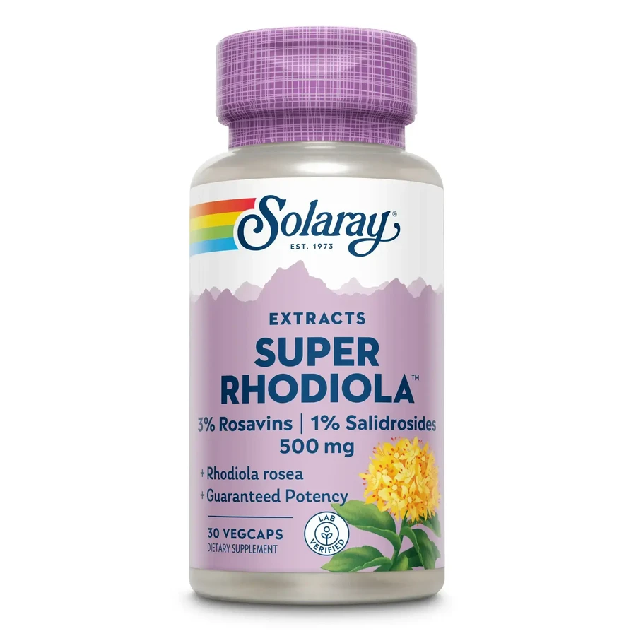 Супер Родиола 500 мг Solaray Super Rhodiola, 30 капсул: цены и характеристики