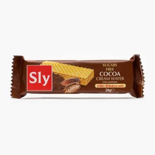 Вафли с кремом из какао, без сахара, 20 г, Sly Nutrition