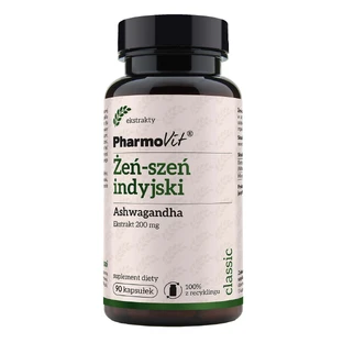 PharmoVit Індійське е-ши, ашвагандха, 90 капсул ДЕПОУПАКОВКА