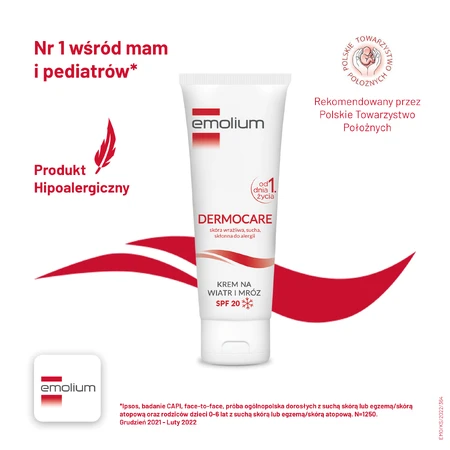 Emolium Dermocare крем от ветра и мороза SPF 20, 75 мл: цены и характеристики