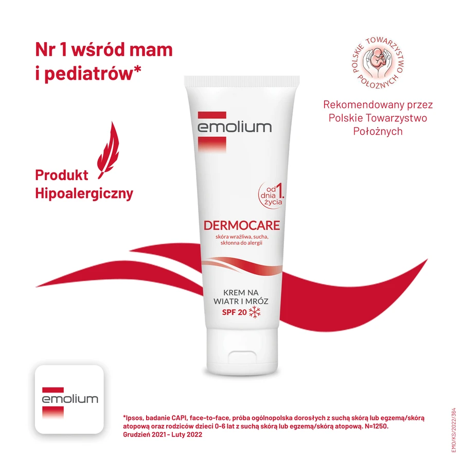 Emolium Dermocare крем от ветра и мороза SPF 20, 75 мл: цены и характеристики