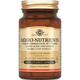 Нейронутрієнти для мозку, Neuro Nutrients, Solgar, 30 вегетаріанських капсул