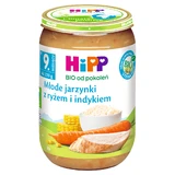 HiPP Bio блюдо, режим овощи с рисом и индейкой, после 9 месяцев, 220 г