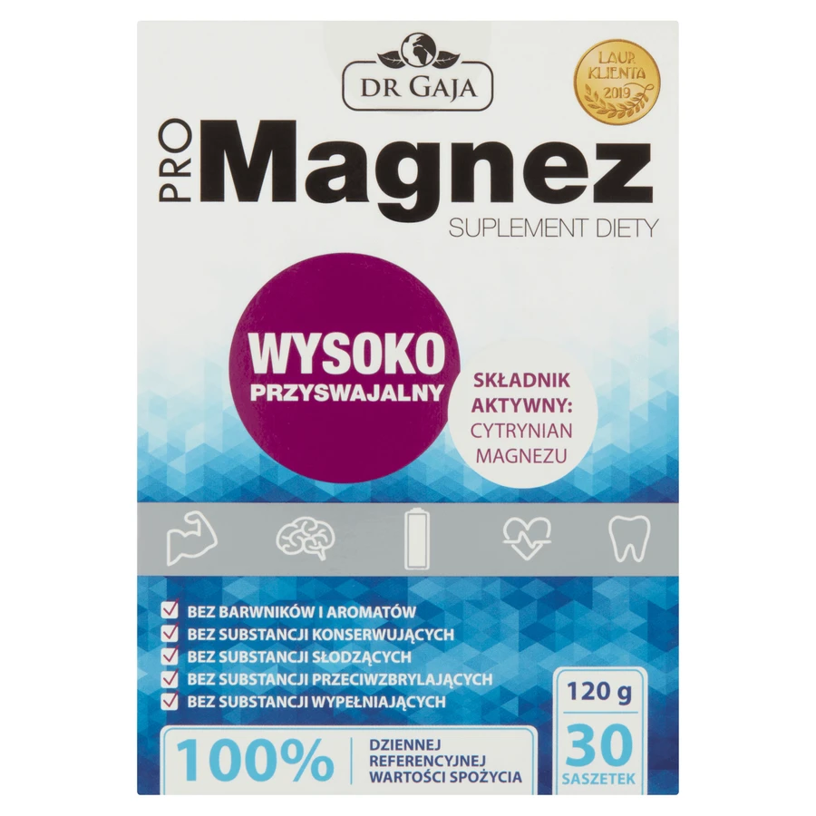 Dr Gaja ProMagnesium, цитрат магнію, 4 г х 30 пакетиків КОРОТКИЙ ТЕРМІН ДІЇ: ціни та характеристики