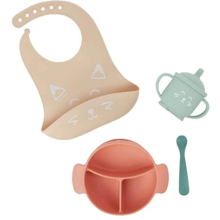 Babymoov Силіконовий столовий набір LEARN'ISY KIT Líka 3 шт: ціни та характеристики
