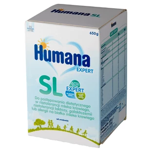Humana Expert SL, безсоевая молочная смесь для детей с непереносимостью коровьего молока, с рождения, 650 г. УПАКОВКА ДЕФЕКТИРОВАНА