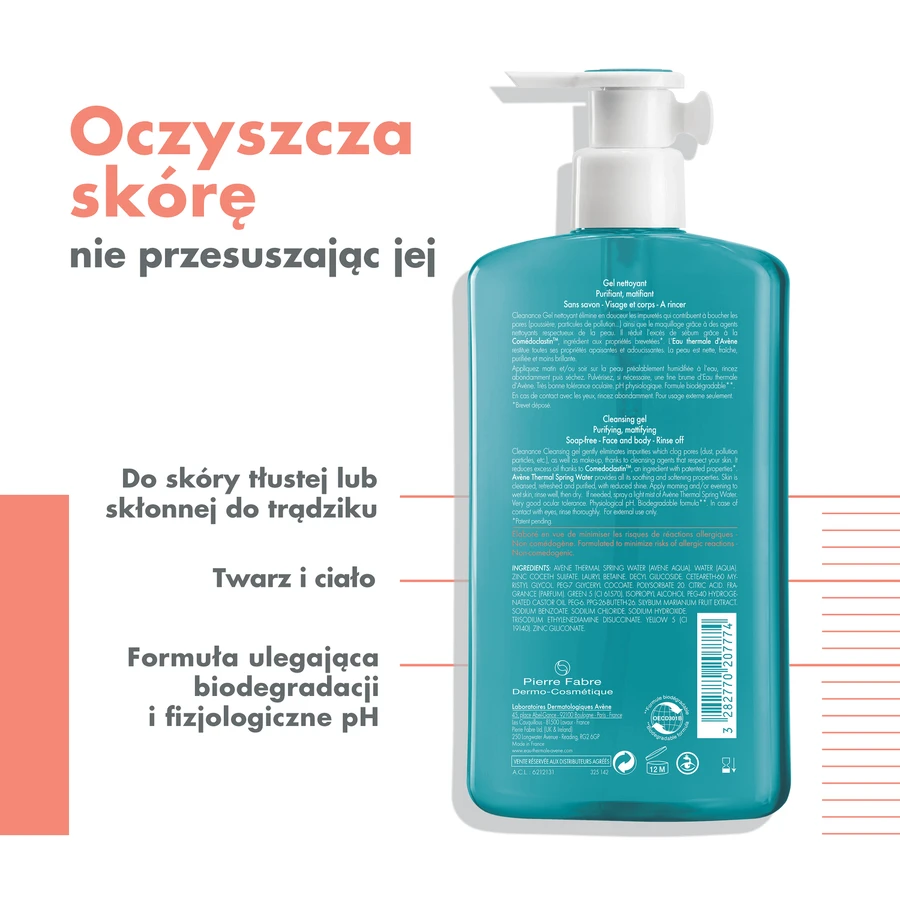 Eau Thermale Avene Cleanance, очищающее средство для лица, 400 мл: цены и характеристики