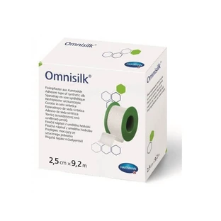 Пластир Hartmann Omnisilk (900419), гіпоалергенний, шовкова основа,  2,5 см х 9,2 м