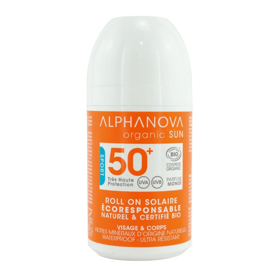 Alphanova Sun Extreme Sport Bio, солнцезащитный крем, гипоаллергенный, ролл-он, SPF 50+, 50 г.: цены и характеристики