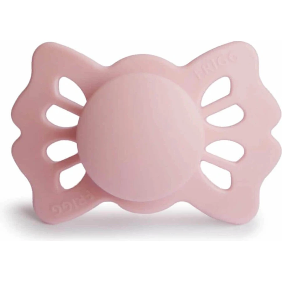 FRIGG Lucky симметричная силиконовая соска Baby Pink, 0-6м 1×1шт, силиконовая соска: цены и характеристики