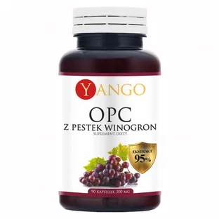Yango OPC из виноградных косточек, экстракт 95%, 90 капсул