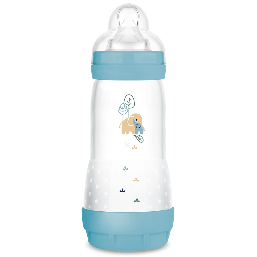 MAM Perfect Start Anti-Colic, пляшечка проти кольок, з силіконовою соскою, Planet Love, хлопчик, від 4 місяців, 320 мл: ціни та характеристики