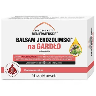 Bonifrater Products Иерусалимский бальзам для Гардо, 16 пастилок КОРОТКАЯ ДАТА