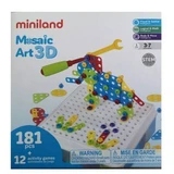 Строительная игра, Мозаичное искусство 3D, +3 года, Miniland