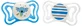 Силіконова соска Chicco Physio Light Noni Boy 6-16м+ 2 шт.