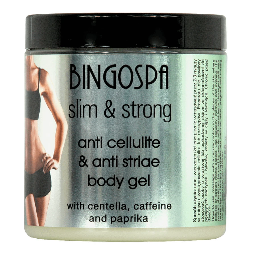 Bingospa Slim&Strong, антицеллюлитный эль для тела с центеллой и кофеином, 250 г: цены и характеристики