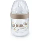 Пляшечка для годування Nuk Nature з силіконовою соскою розміром S, кремова, 150 мл