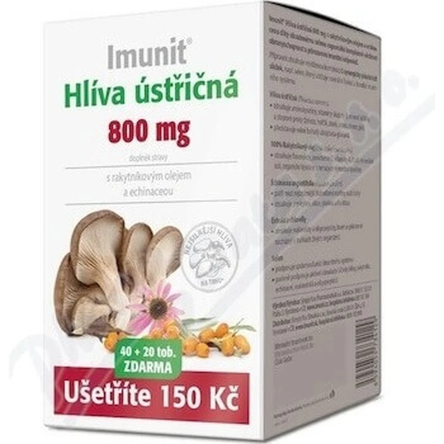 Имунит HLIVA вешенка 800 мг с облепихой. 1×60 капс, пищевая добавка: цены и характеристики