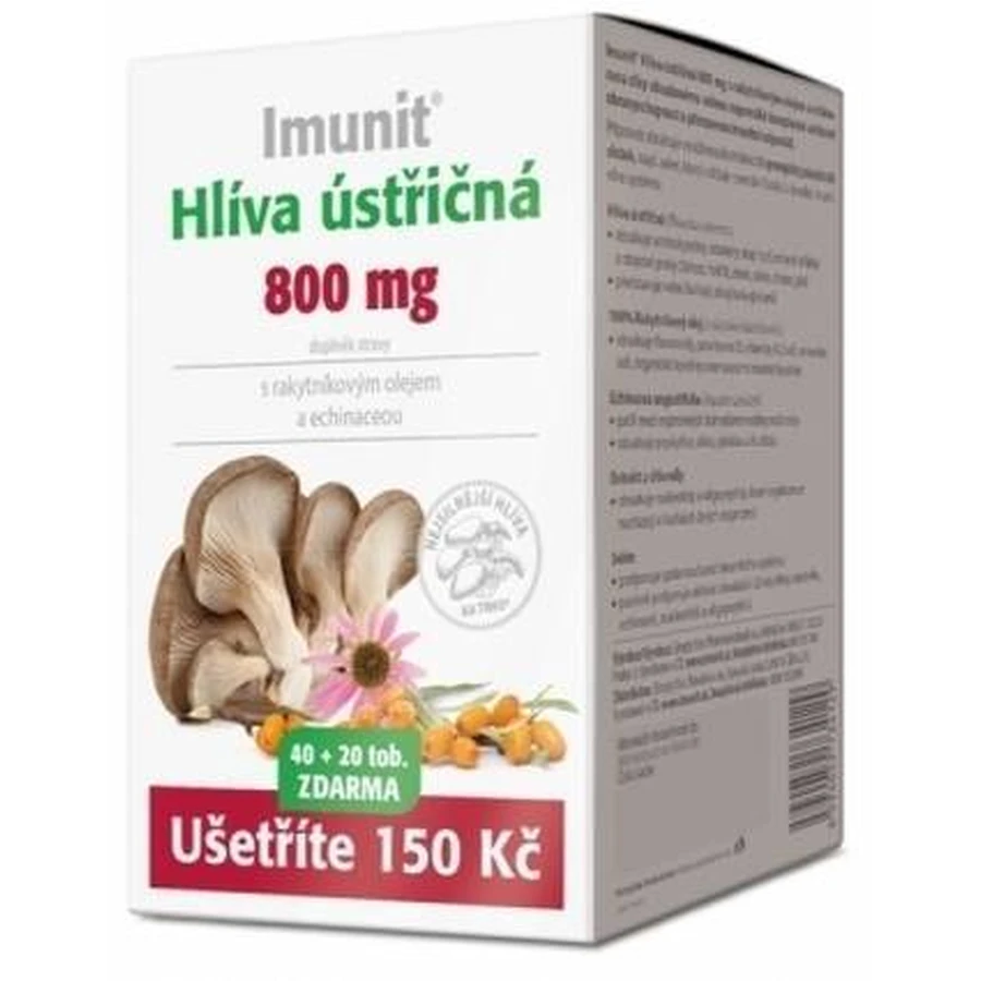 Имунит HLIVA вешенка 800 мг с облепихой. 1×60 капс, пищевая добавка: цены и характеристики
