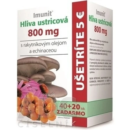 Имунит HLIVA вешенка 800 мг с облепихой. 1×60 капс, пищевая добавка: цены и характеристики