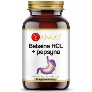 Бетаин HCL + пепсин 90 капсул Yango