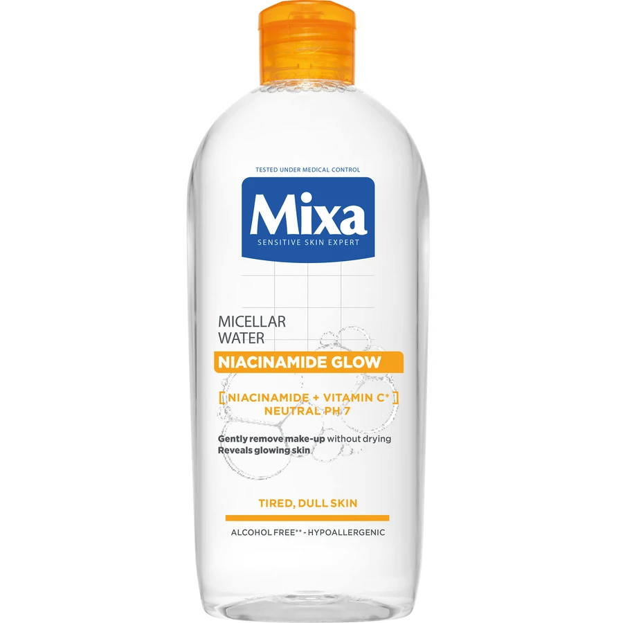Міцелярна вода Mixa Niacinamide Glow Micellar Water 400 мл: ціни та характеристики