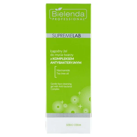 Bielenda SupremeLab Sebio Derm гнучка пінка для вмивання з антибактеріальним комплексом, 200 г: ціни та характеристики
