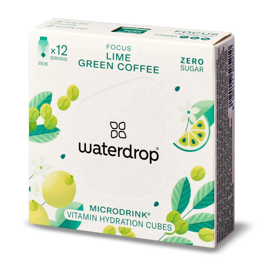 Изотонический напиток Waterdrop Microdrink Focus Lime Green Coffee, шипучие кубики, 12 шт.: цены и характеристики