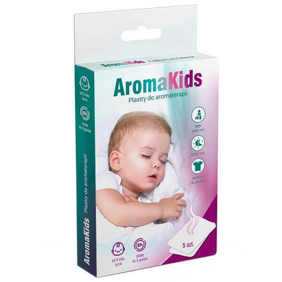 AromaKids, ароматерапевтические пластыри для детей от 3 лет, 5 штук: цены и характеристики