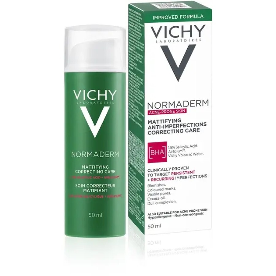 Крем для обличчя Vichy Normaderm для комплексної корекції проблемної шкіри, 50 мл: ціни та характеристики
