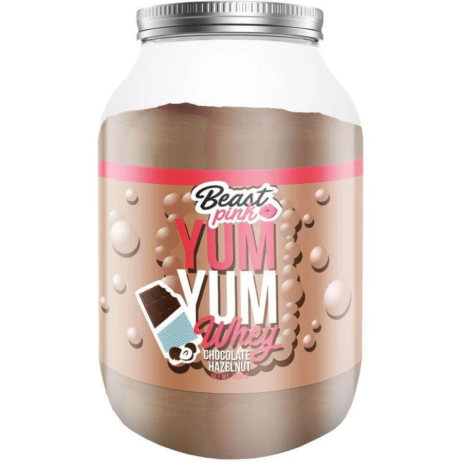 GymBeam BeastPink Yum Yum Yum Сироватка з білим шоколадом кокос 1000 г: ціни та характеристики
