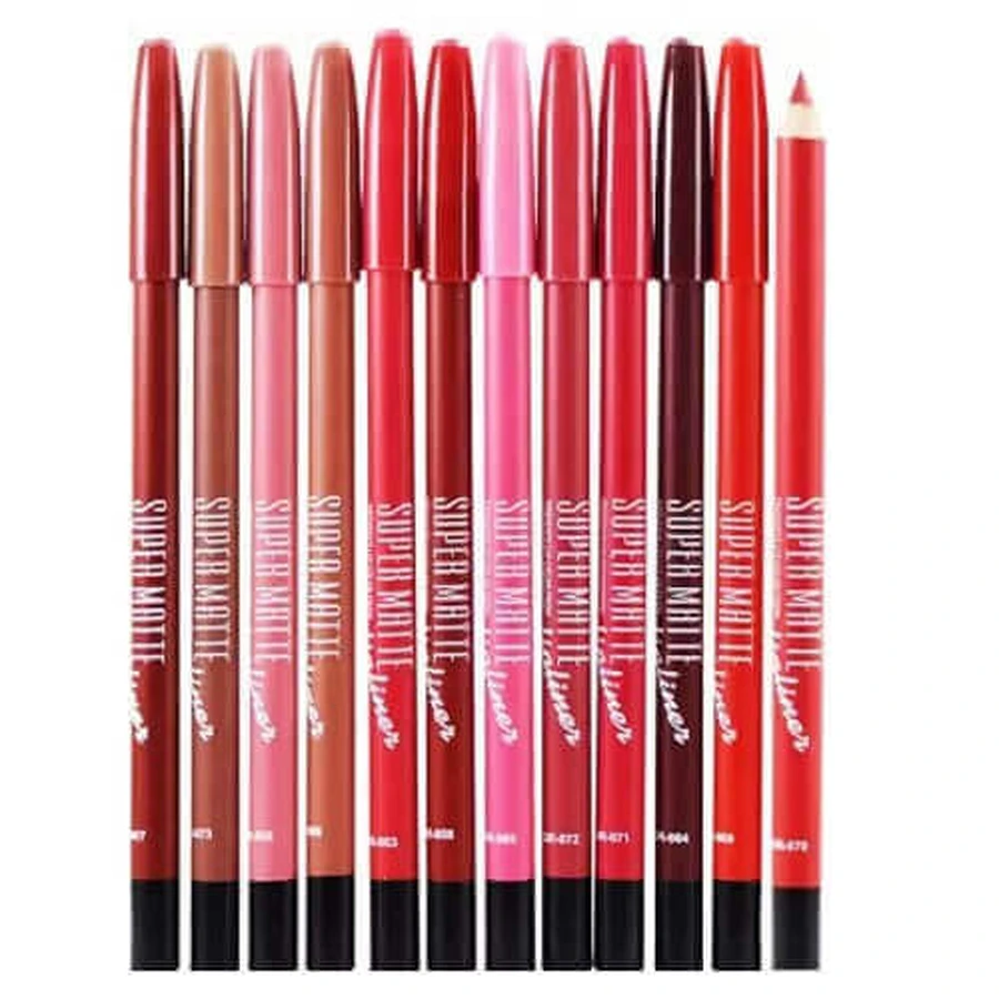 Набір з 12 олівців для губ, Макіяж, Mm Cosmetics, SuperMatte: ціни та характеристики
