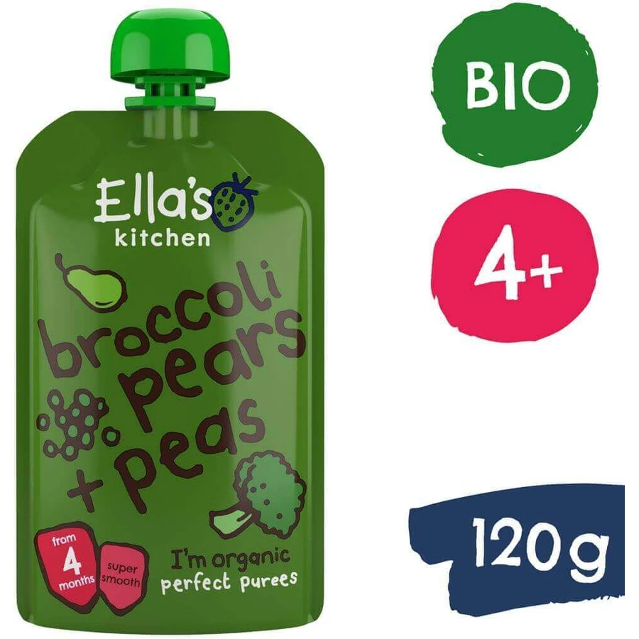 Ella's Kitchen Organic Груша, горох и брокколи 120 г: цены и характеристики