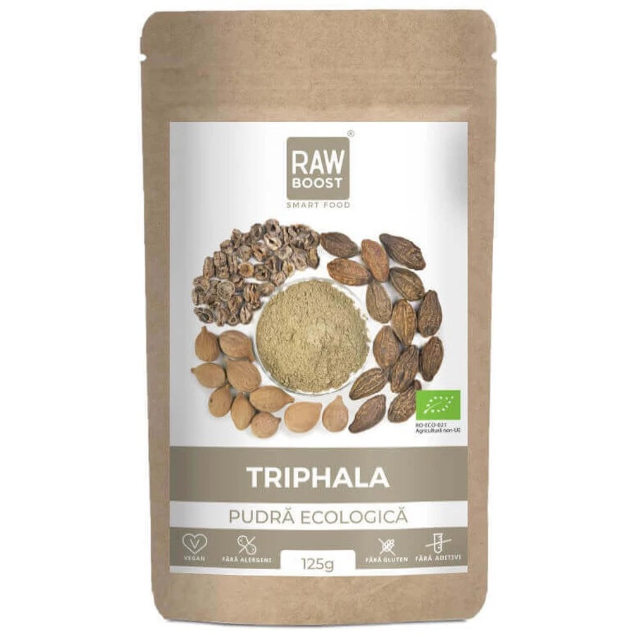 Органічна Трифала RawBoost Organic Triphala Powder, 125 г: ціни та характеристики