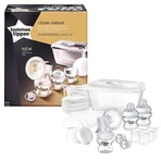 Tommee Tippee стартовий набір для грудного вигодовування, ручний молоковідсмоктувач + мікрохвильова стерилізатор + пляшечки + соска + накладки на груди: ціни та характеристики