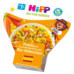 HiPP Bio блюдо, паэлья с овощами и курицей, после 1 года, 250 г