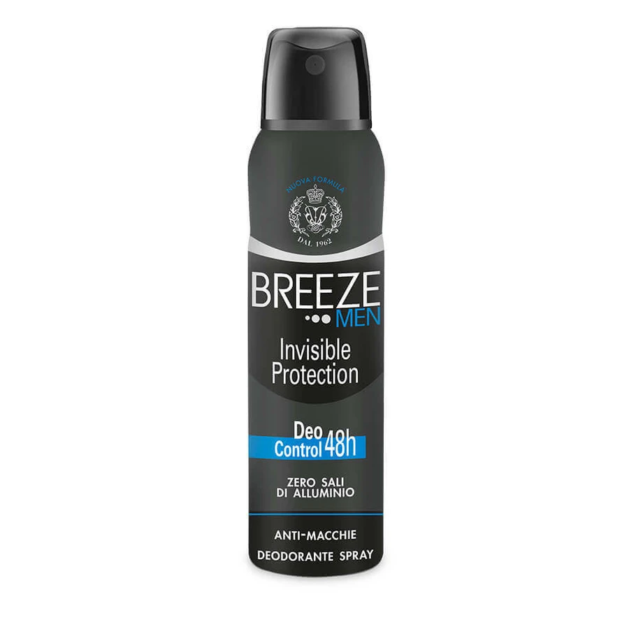 Дезодорант-спрей без алюмінію для чоловіків Invisible Protection Men, 150 мл, Breeze: ціни та характеристики