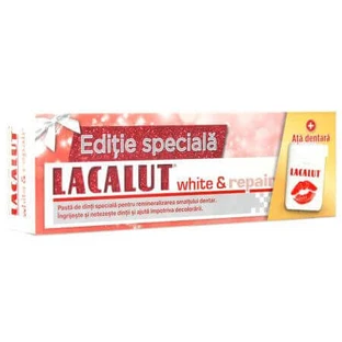 Упаковка Lacalut Зубная паста White & Repair+, 75 мл, Naturwaren