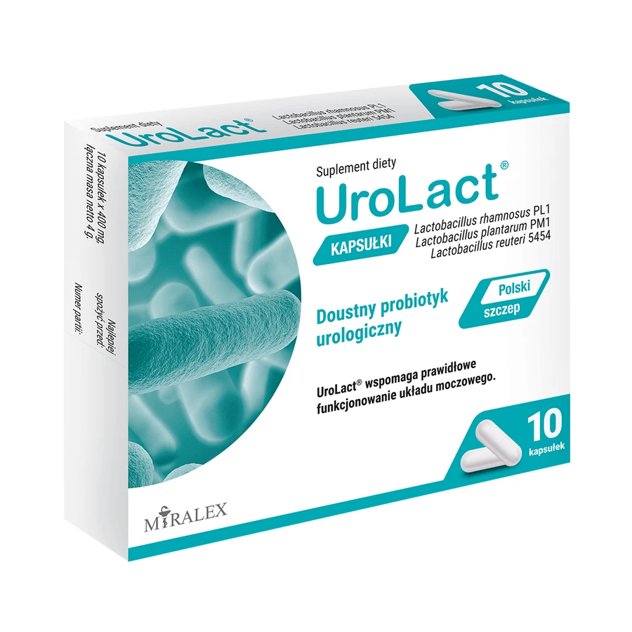 УроЛакт Miralex UroLact, 10 капсул: ціни та характеристики